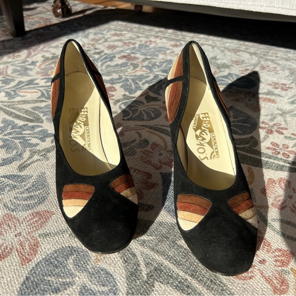 Limited Edition Salvatore Ferragamo Suede Shoes - Picture 1 of 10